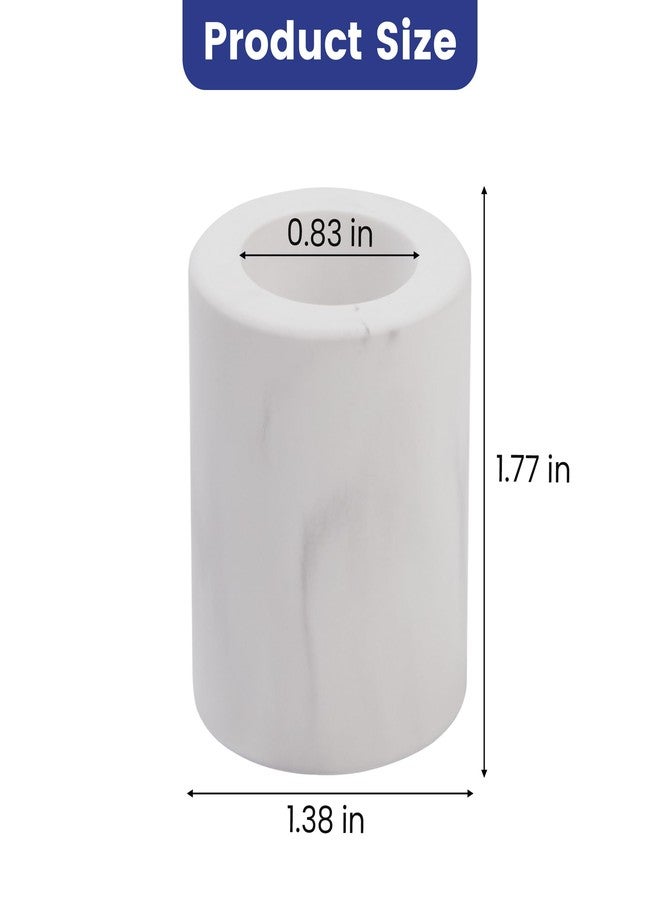 Amviner Mini Diatomite Toothbrush Holders for Bathrooms, Quick-Dry Tooth Brush Organizer Compact Portable Toothbrush Holder for Countertop, Marble White - Image 4