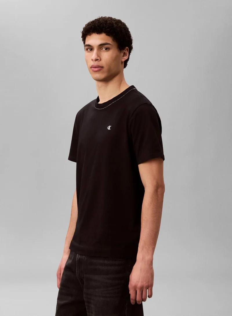 CALVIN KLEIN Black Crewneck T-Shirt for Men | Best Price UAE