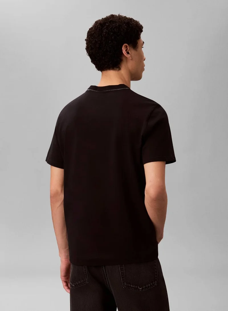 CALVIN KLEIN Black Crewneck T-Shirt for Men | Best Price UAE