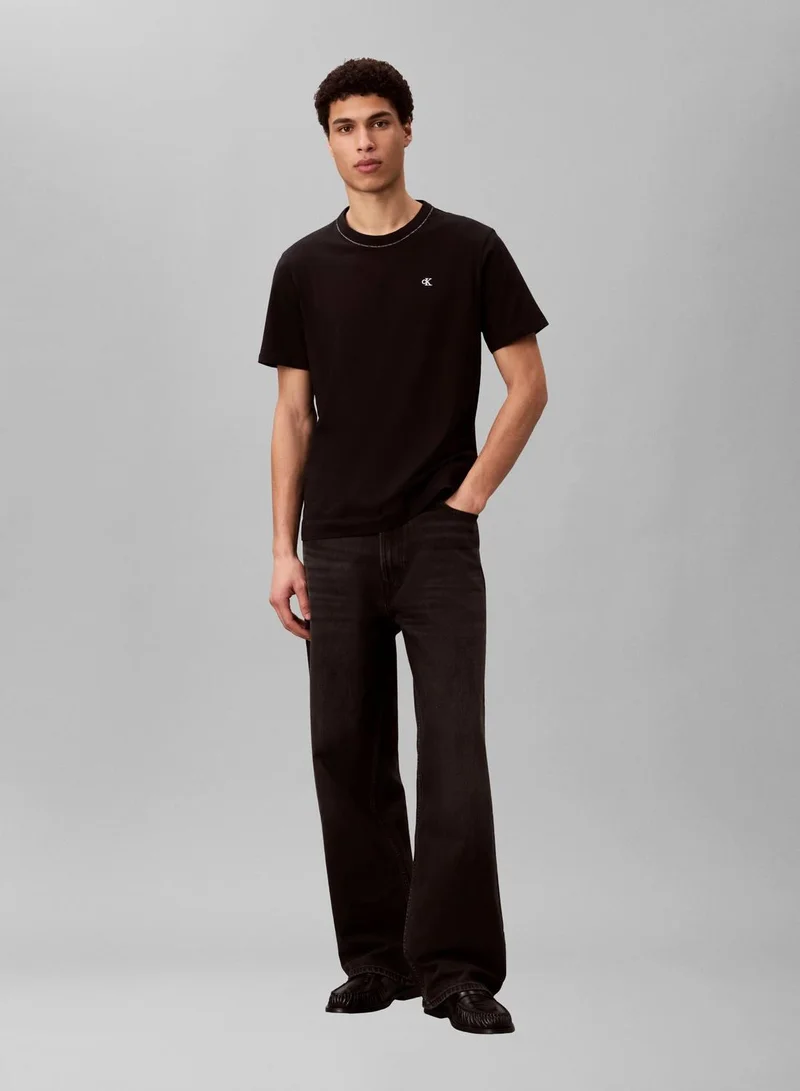 CALVIN KLEIN Black Crewneck T-Shirt for Men | Best Price UAE