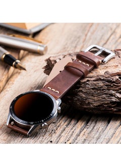 Vagave Genuine Leather Band 20MM 22MM 24MM Fossil Diesel Lacoste Casio Armani Tissot Nacar Classic Watch Band Leather Strap  - Image 2