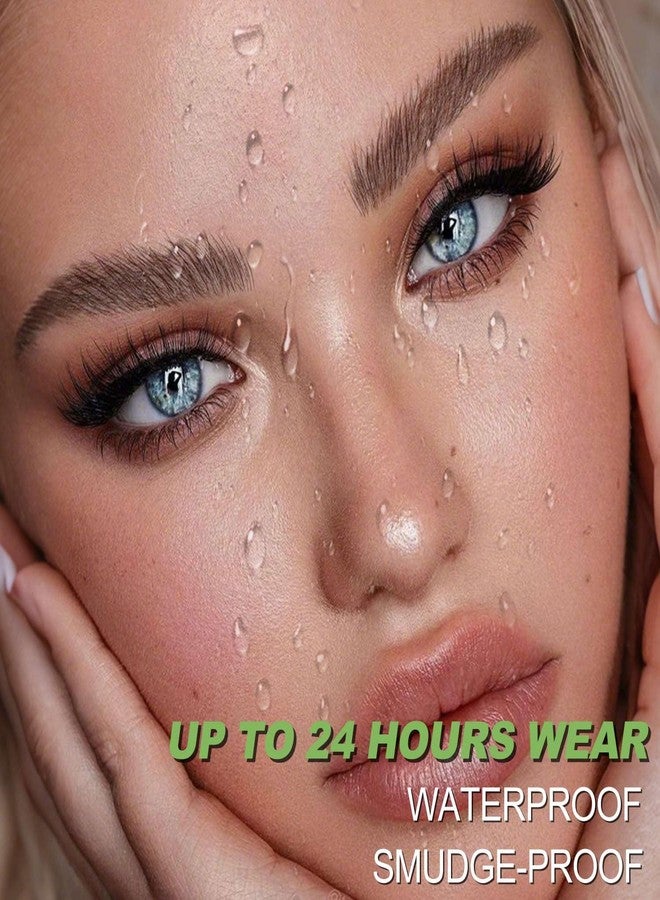 درمود قلم تحديد الحواجب بتقنية الميكروبليدينغ، أقلام حواجب مقاومة للماء للنساء، لون بني طبيعي، قلم تحديد الحواجب السائل ذو رأس رفيع دقيق بأربعة فروع، يدوم طويلاً، بني متوسط - Image 4