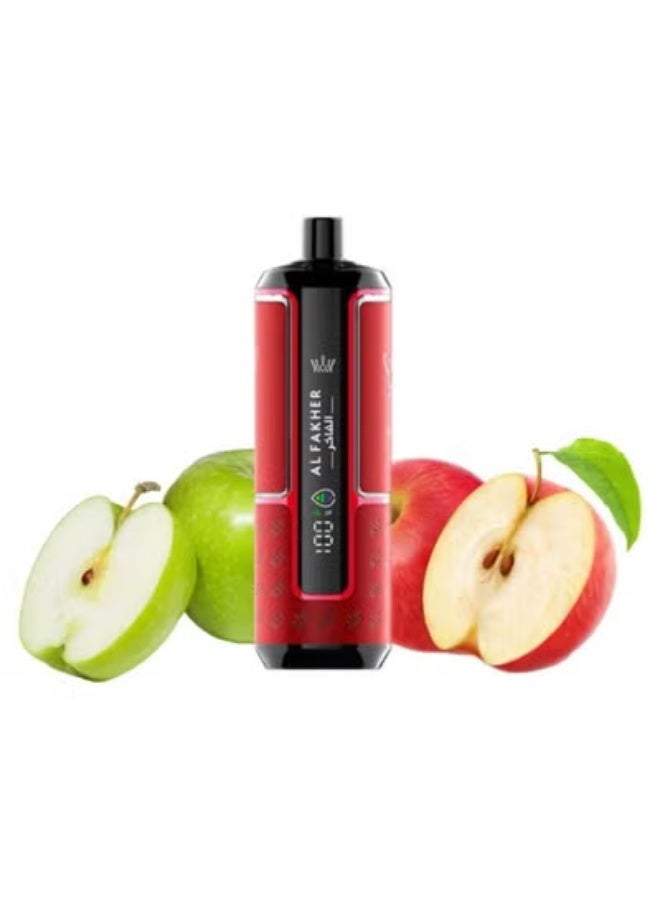 AL FAKHER Crown Bar HyperMax 15,000 Puffs - Two Apple Disposable Vape NC-6mg - Image 1