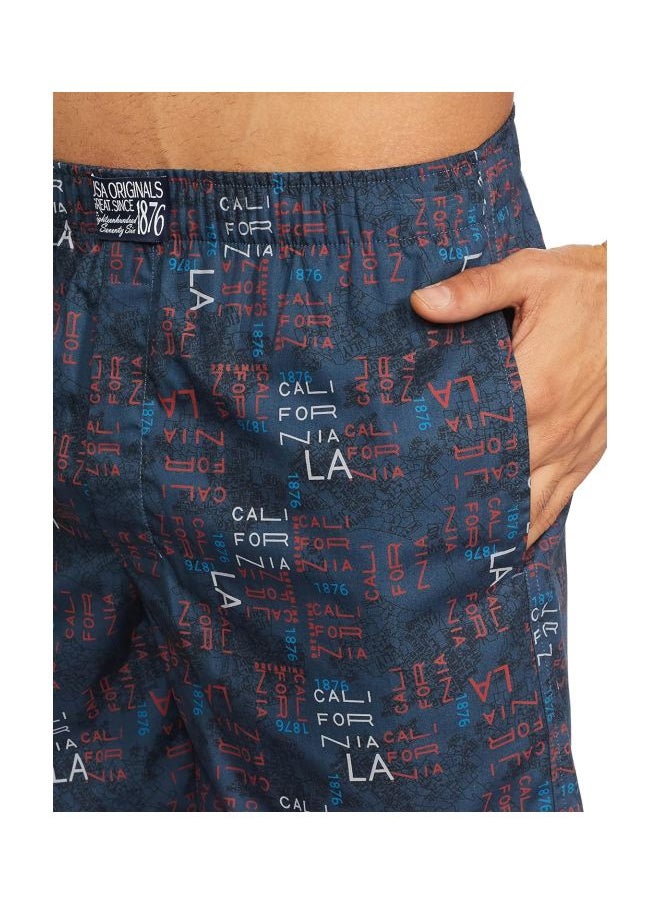 JOCKEY - Jockey US57 Men Super Combed Mercerized Cotton Woven Printed Boxer Shorts with Side Pockets - Image 1