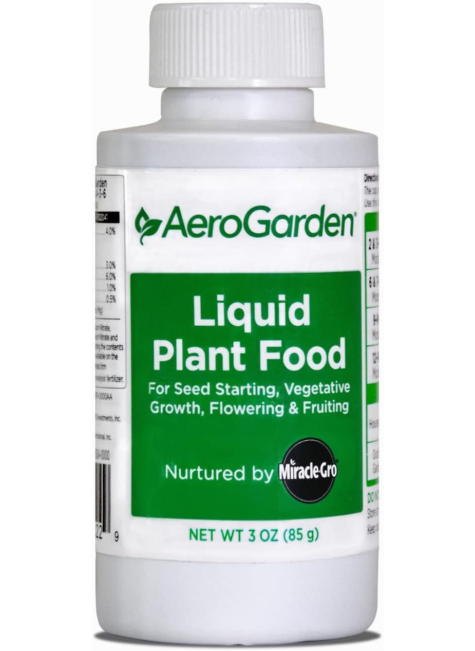 AeroGarden MiracleGro AeroGarden Liquid Plant Fertilizer for Use in AeroGarden Hydroponic Indoor Garden 3 fl oz  - Image 1