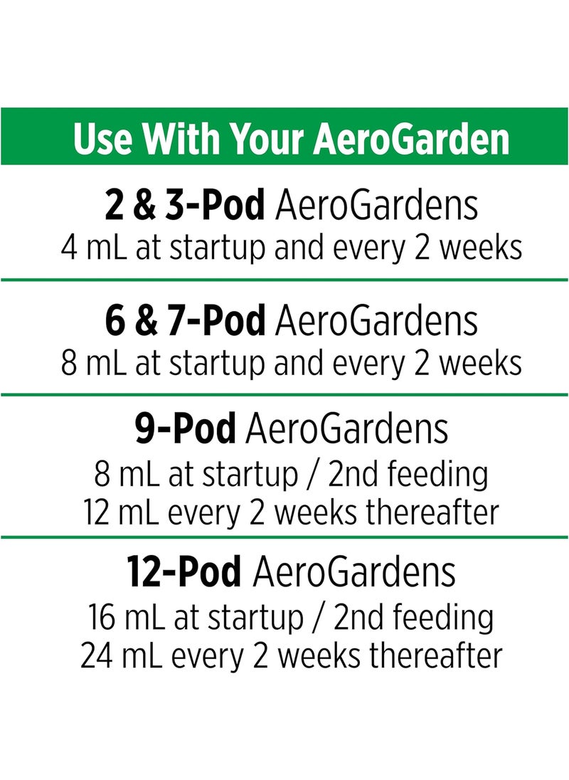 AeroGarden MiracleGro AeroGarden Liquid Plant Fertilizer for Use in AeroGarden Hydroponic Indoor Garden 3 fl oz  - Image 3