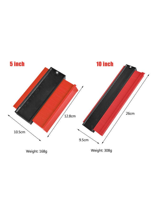 NIBEMINENT 10 inch Irregular Profile Gauge Red/Black  - Image 4