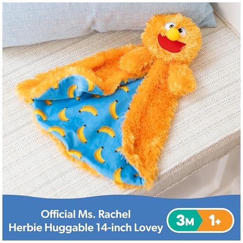 Ms. Rachel Official Herbie Huggable Lovey, Double Sided, Machine Washable Security Blankets for Babies Ages 3 Months to 1+ - Image 2
