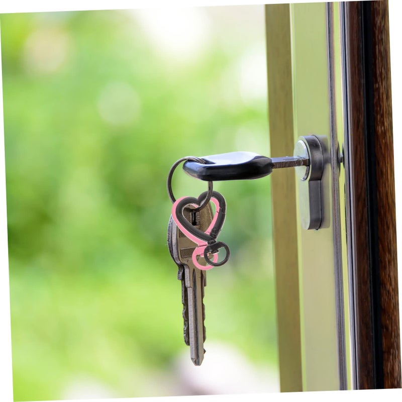 أزرار مرنة على شكل قلب بألوان مختلطة للحرف اليدوية وصنع المجوهرات DIY وحلقات المفاتيح - Image 5