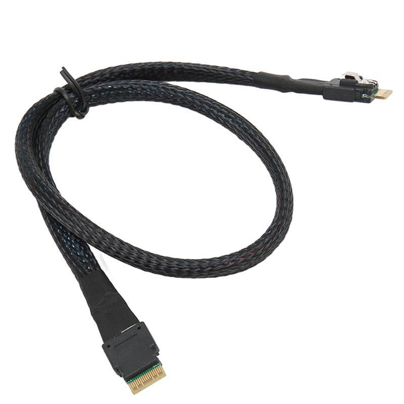 كابل SAS رفيع طول 1 متر عالي المرونة مايكرو كابل SATA - واجهة SAS мини HD عالية السرعة 12 جيجابت في الثانية لأقراص الصلبة والسك الصلبة المكتبية - Image 2