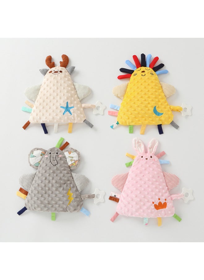 Soothing Bean Towel Baby Plush Toy Sleeping Aid Comforter Doll Toy For Infants And Toddlers Soft 3D Bean Flannel From Wenzhou-Color:Little Rabbit (Doll)