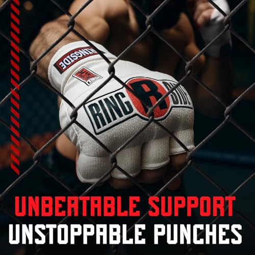 Ringside Gel Shock Quick Wraps, Impact-Absorbing Hand Wraps with Secure Support, Ideal for Boxing, MMA, Muay Thai, and Martial Arts, Inner Boxing Gloves for Men and Women, Black, Small/Medium - Image 3