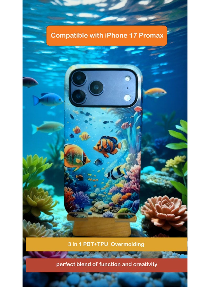 ThangCore Iphone17-Promax，3 in 1 PBT + TPU Overmolding Magnetic Creative Design Phone Case - Image 1