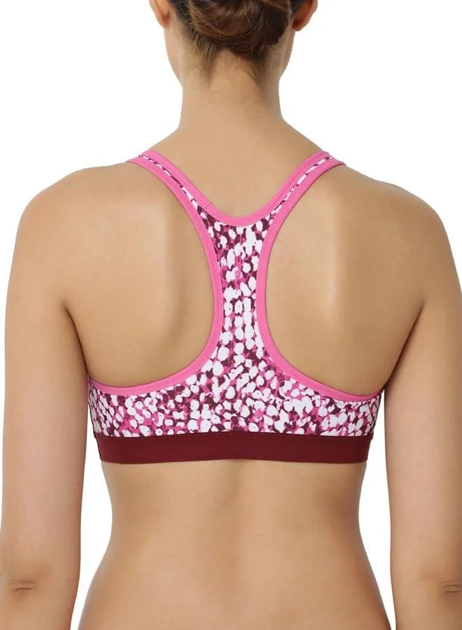 Triumph Triumph International Triaction Non Padded Non Wired Medium Bounce Control Reversible Sports Bra (300I365 R9_Red Dark Combination_L)