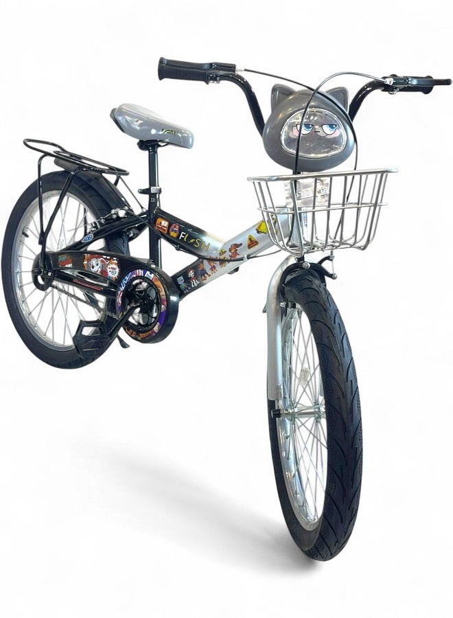 فلاش دراجة اطفال ولادي فيها اصوات وانوار من فلاش - لون رمادي - مقاس 20 من 8 سنوات ل12 سنوات - الوكيل الرسمية في مصر المنتج GTG TOYS - Image 1