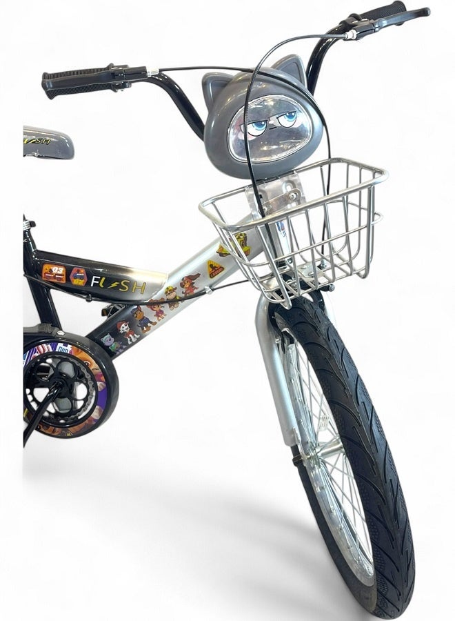 فلاش دراجة اطفال ولادي فيها اصوات وانوار من فلاش - لون رمادي - مقاس 20 من 8 سنوات ل12 سنوات - الوكيل الرسمية في مصر المنتج GTG TOYS - Image 5