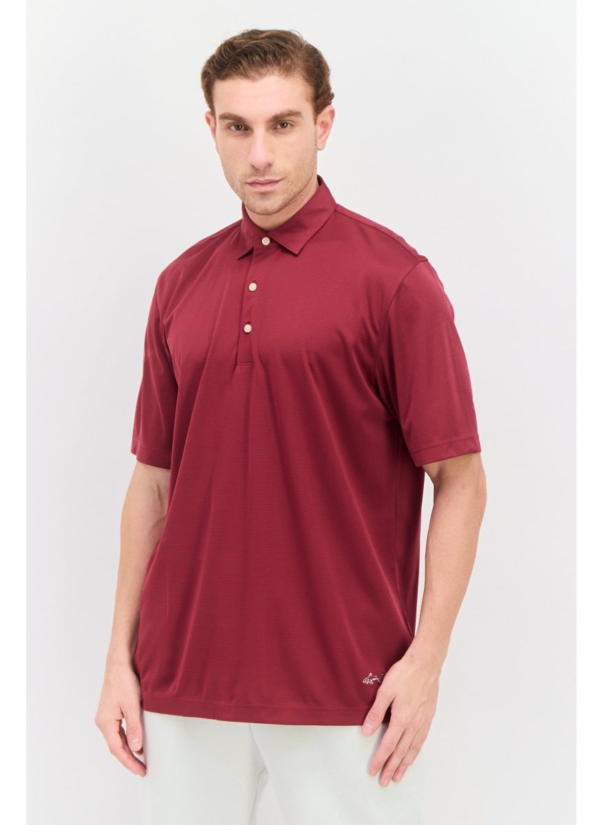 Men Regular Fit Textured Short Sleeves Polo, Red - pzsku/Z083371AB0A7F0E007596Z/45/_/1737642991/08c8f77e-3af3-48c4-af34-4c87bc9713b4