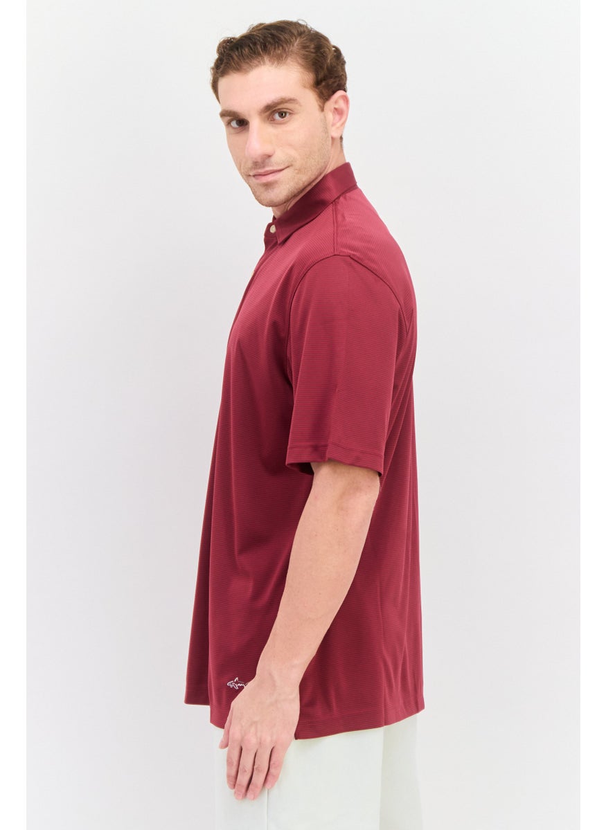 Men Regular Fit Textured Short Sleeves Polo, Red - pzsku/Z083371AB0A7F0E007596Z/45/_/1737643053/086eb063-70da-4ff7-97e8-ba4579cc46bb