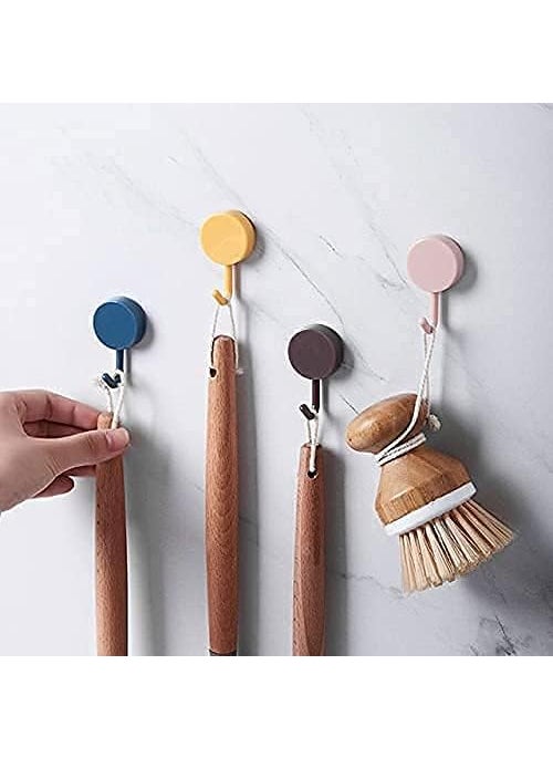 Sakshi Enterprises Sakshi Enterprises 20PCSAdhesive Hooks for Wall Heavy Duty Wall Hooks for Hanging Strong Wall Hanger Sticky Hook Hanger Hooks for Wall Sticky Wall Hook for Hangers  - Image 2