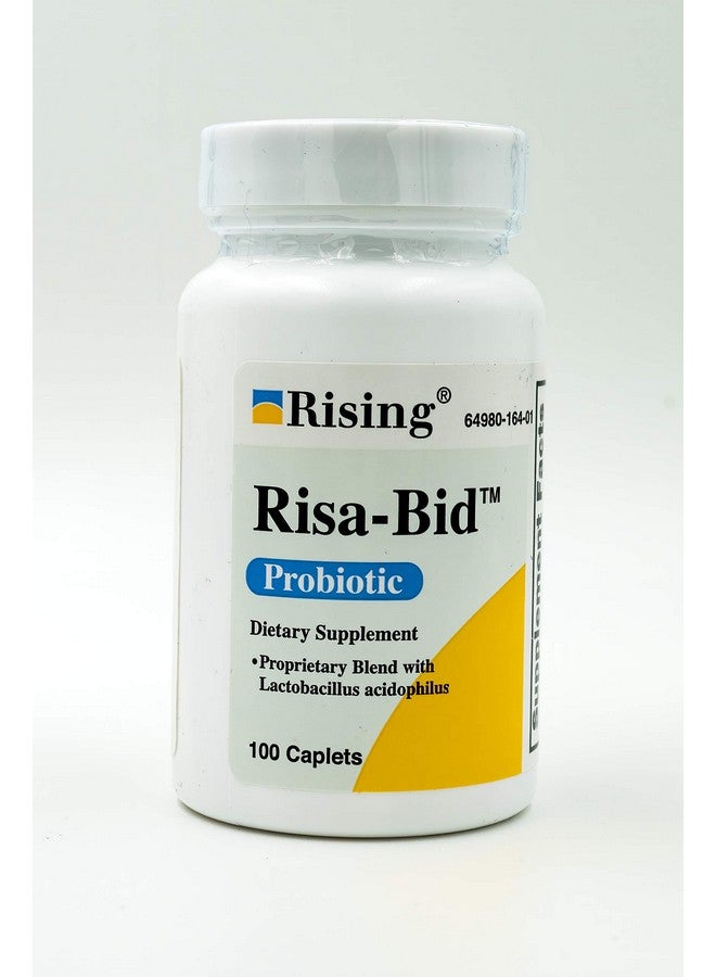 Rising Pharma - Risa-Bid Caplets - Probiotic Dietary Supplements - 100 caplets - Image 1