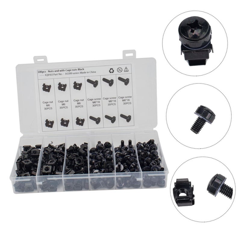 Cabinet Mounting Screws Assorted Kit With Square Hole Hardware Washers And Nuts - Image 5