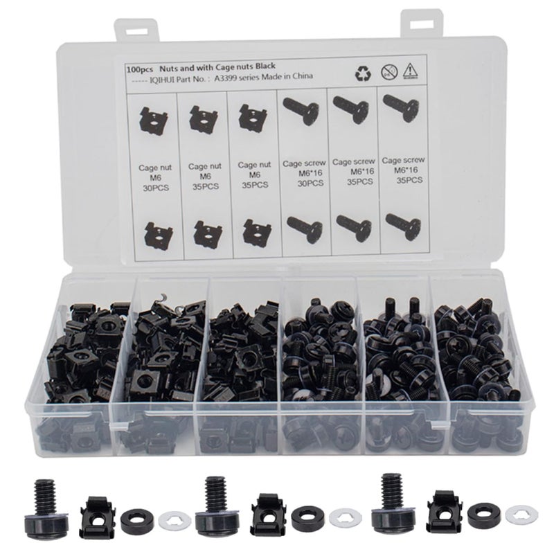 Cabinet Mounting Screws Assorted Kit With Square Hole Hardware Washers And Nuts - Image 2