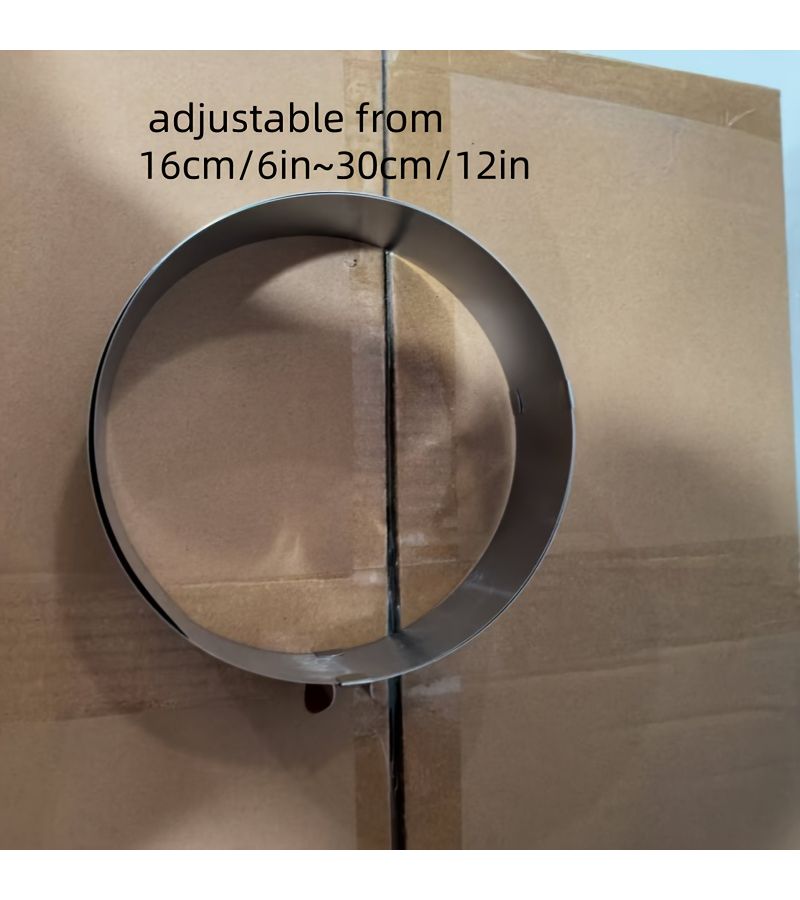 1pc Stainless Steel Round Telescopic Mousse Ring Cake Mold 6 to 12 Inch Adjustable Baking Tool - Image 4