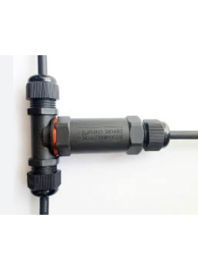 2X Waterproof Power Cable Connector Joint Submersible Water Pond 3 Core CE / IP68 112mm T-Connector - Image 4