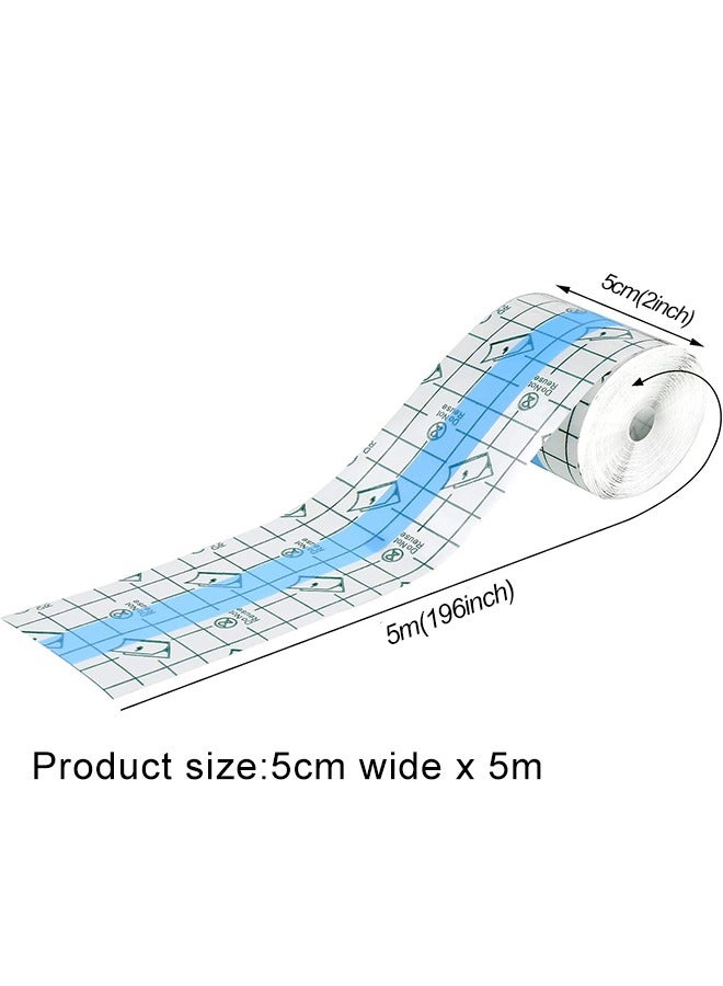 ضمادة مقاومة للماء، أغطية ندبات الاستحمام، رقع واقية، رقعة استحمام مقاومة للماء، شريط لاصق شفاف قوي، ضمادة مرنة شفافة، ضمادات واقية لشفاء الجلد الثاني، شريط مرن مضاد للبكتيريا للجروح، ضمادات لاصقة واقية للوشم للسباحة والاستحمام. - Image 2