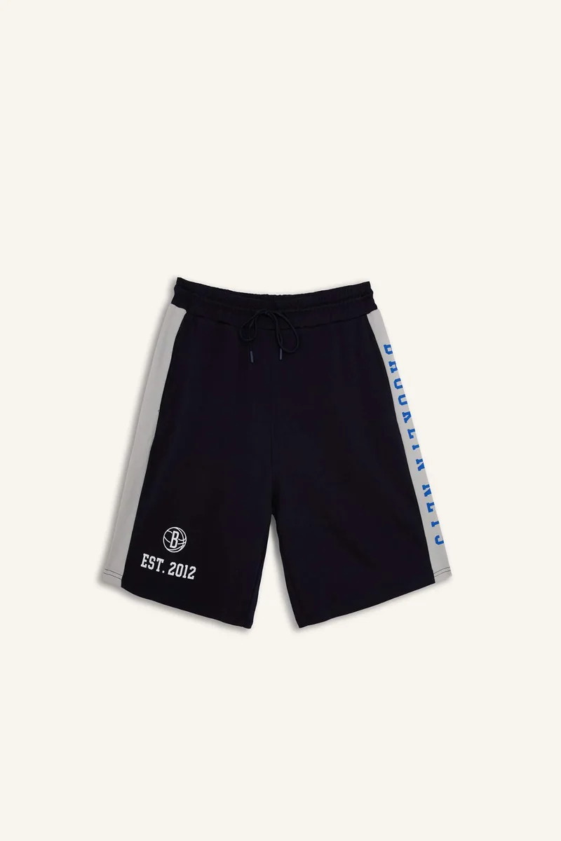 DeFacto Baggy Fit NBA Brooklyn Nets Shorts