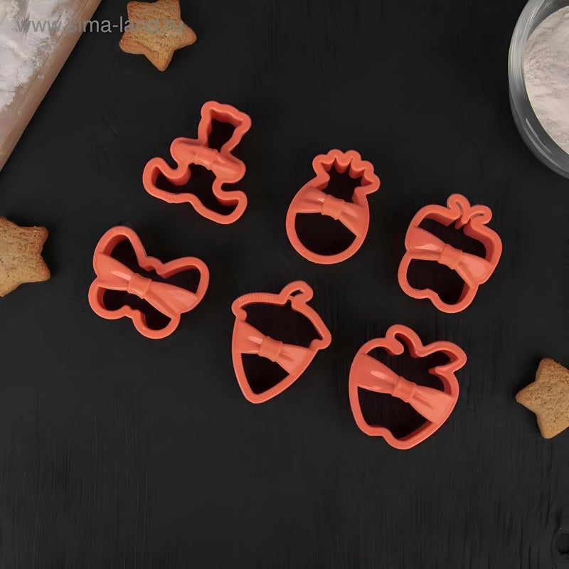 Animal Cookie Cutters - Set of 6 Unique Shapes for Decorating Cookies and Cakes, Non-Toxic, Colorful, Perfect for Kids' Parties and Holiday Baking - Image 3