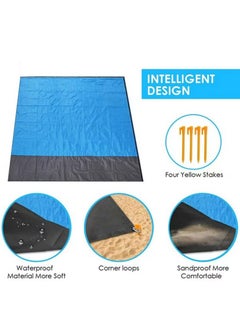 Pocket Picnic Mat, Sandproof Lightweight Pocket Camping Tarp, 210*200cm Foldable & Fits into Small Bag, Water Resistant Washable Quick Dry Compact Beach Mat for Outdoor Recreation - pzsku/Z0833D79ABB26C2F5389BZ/45/_/1729787621/7b9793cf-7085-4932-a966-53be32067377