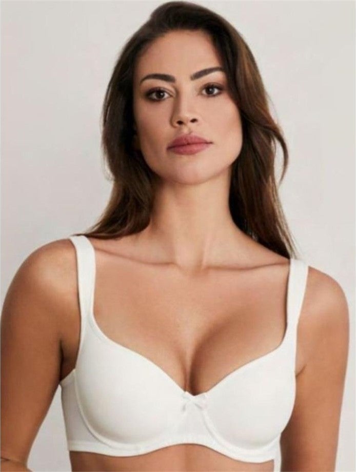 Eros ERSK100 Lily Empty Cup Single Bra With Gather Ears - Ecru - Image 4