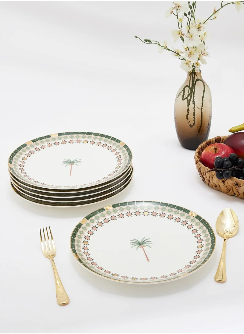 Zarina PLATE DINNER 27CM PALM SET OF 6