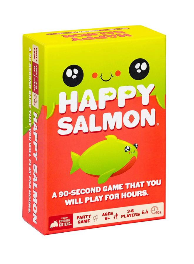 Bluejw Happy Salmon Family Party Game Card Bomb Cat Game Card - Image 1