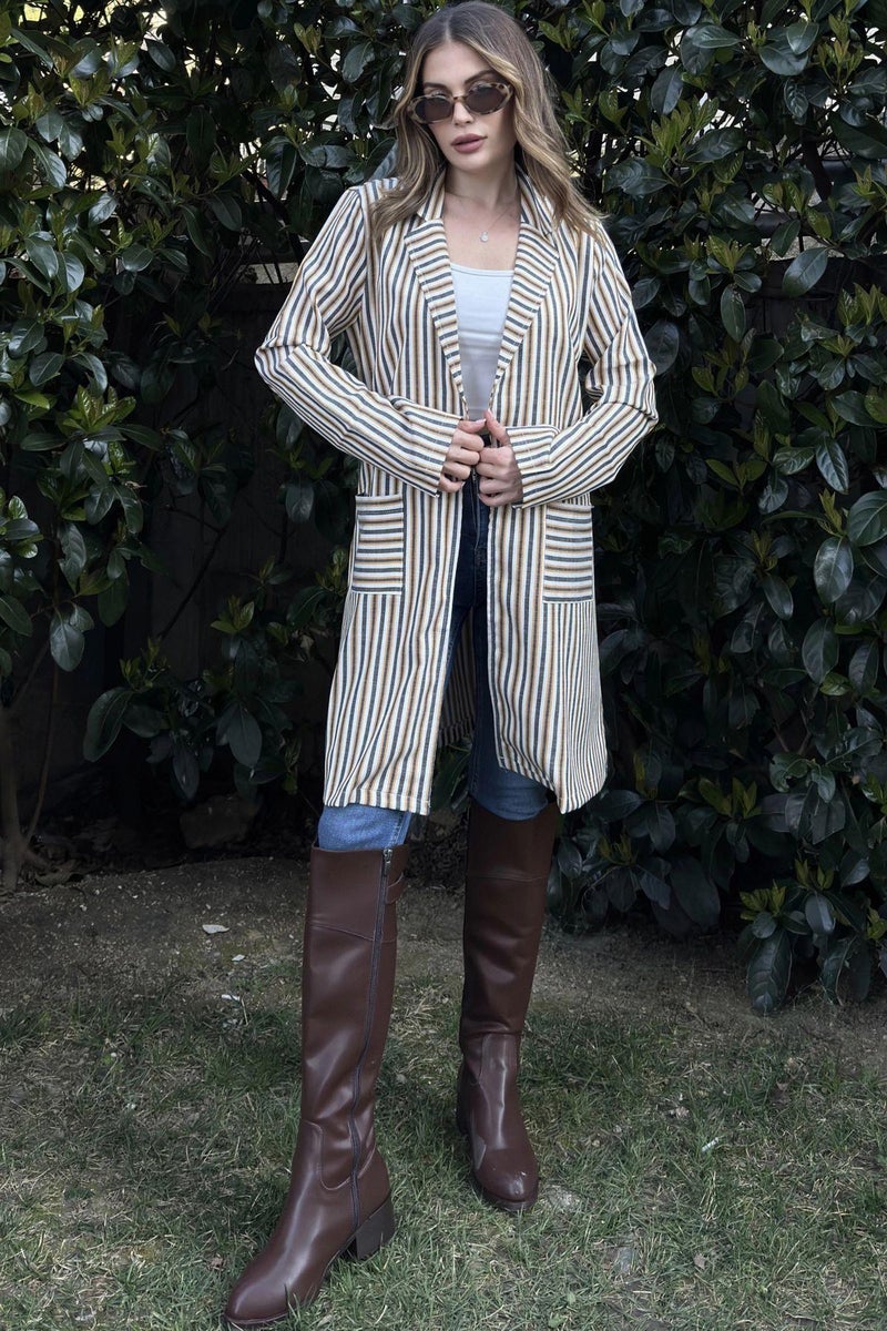 Weshaya Jacket Women Yellow-Ecru - Image 4