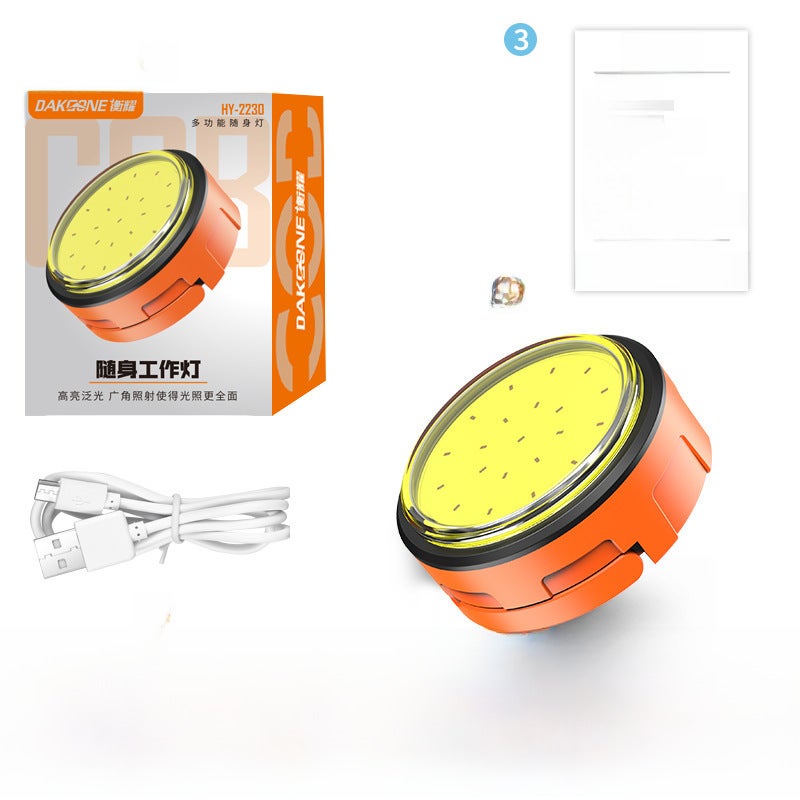 Mini LED Work Light Magnetic Keychain Rechargeable Multifunction White - Image 5