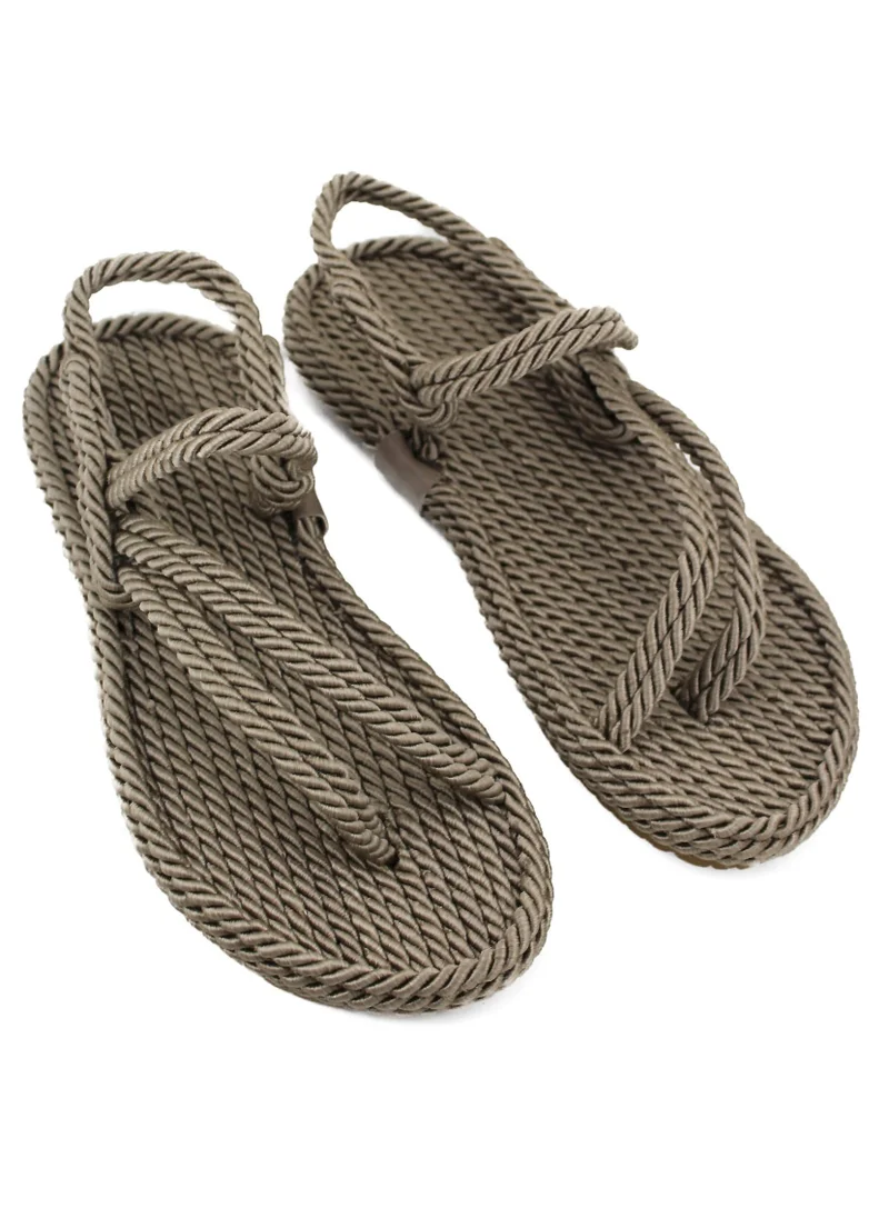 Mumka Rope Sandals Crossed-out - Sand