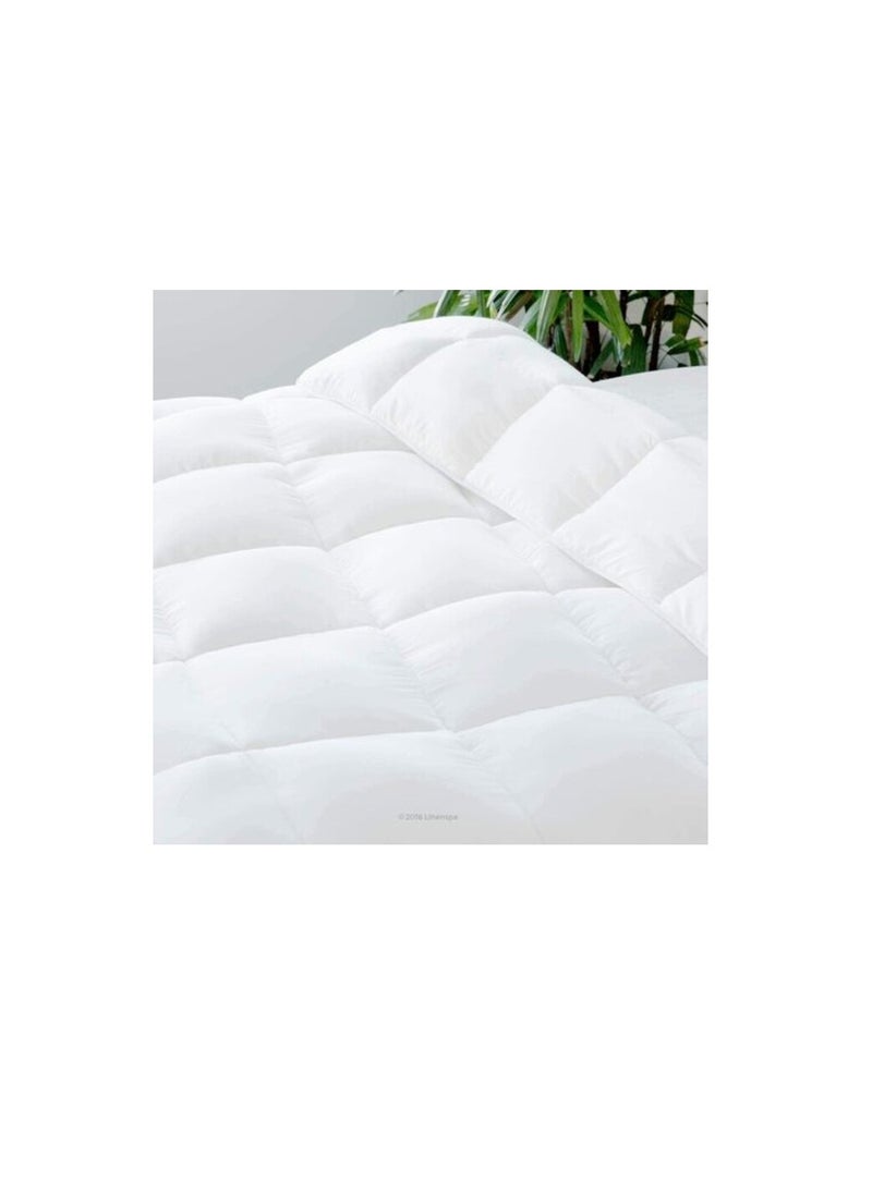DEEP SLEEP Every Night Deep Sleep White Stripe Microfiber Quilt 85 GSM White (Full - W 200 X L 200)  - Image 3