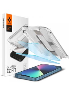 Spigen 2-Piece Glastr EZ Fit Premium Tempered Glass with Auto Align Technology Screen Protector for Apple iPhone 13/13 Pro 6.1 Inch  - Image 1