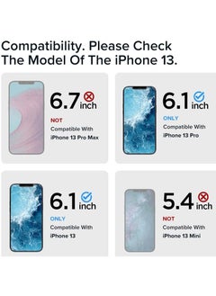 Spigen 2-Piece Glastr EZ Fit Premium Tempered Glass with Auto Align Technology Screen Protector for Apple iPhone 13/13 Pro 6.1 Inch  - Image 2