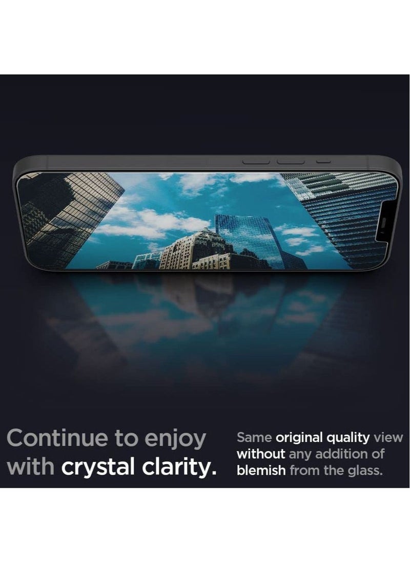 Spigen 2-Piece Glastr EZ Fit Premium Tempered Glass with Auto Align Technology Screen Protector for Apple iPhone 13/13 Pro 6.1 Inch  - Image 3
