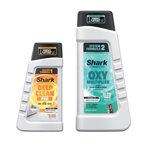 Shark StainStriker Pro Bundle for All Shark StainStriker Portable Cleaners, for Carpets & Area Rugs, Instantly Eliminates Odors, 32oz OXY Multiplier and 16oz Deep Clean Pro, PXCMBUNDLE - Image 1