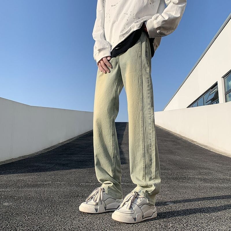Unisex Classic Denim Jeans Loose Fit Daily Outdoor Wear - Image 2