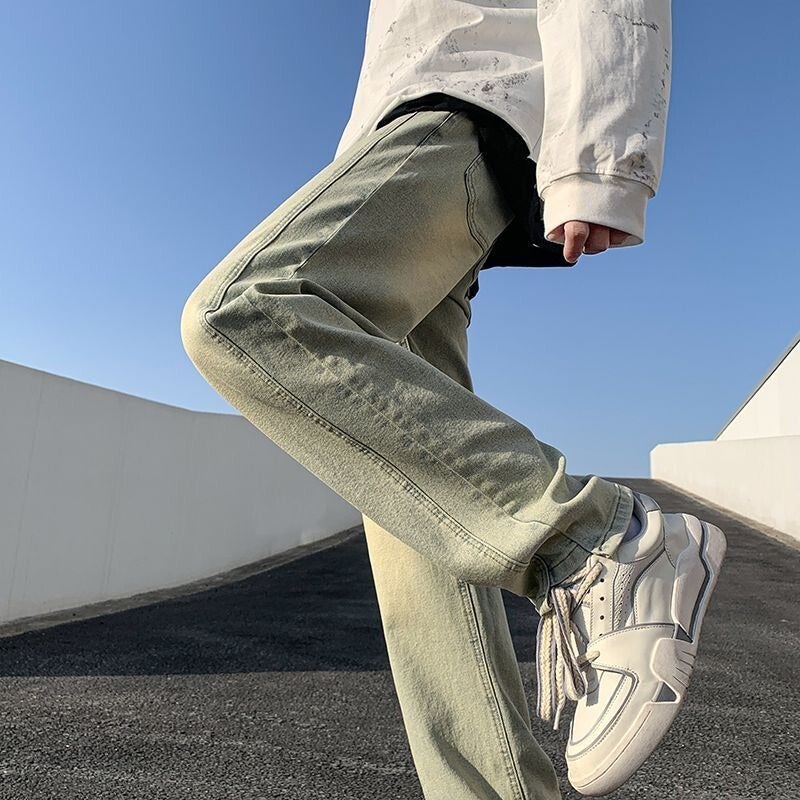 Unisex Classic Denim Jeans Loose Fit Daily Outdoor Wear - Image 4