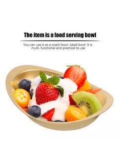 Gyanadh Gyanadh Stainless Steel Serving Cooking Golden Snack Salad Bowl Starter Bowl Bars Design for Dessert Fruits Dipping Bowl Appetizer French Fries Ketchup Seasoning Salad Serving Bowl Food Container  - Image 5