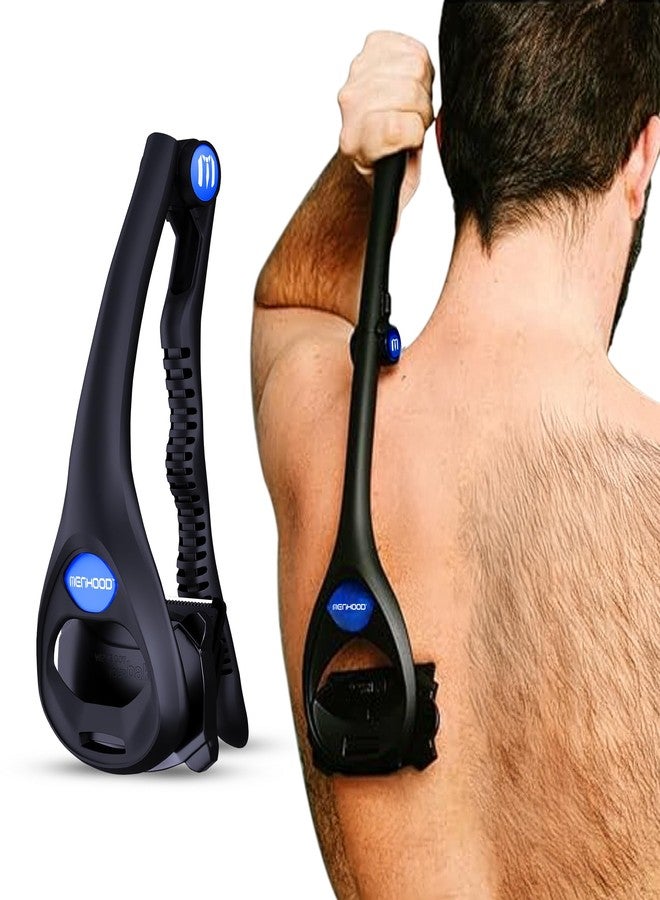 MENHOOD Back Shaver | Multi Purpose Full Body & Back Shaver For Men | Easy To Use | Foldable | Reusable Shaving Razors | Hair Removal | Wet or Dry Shaving - Image 1