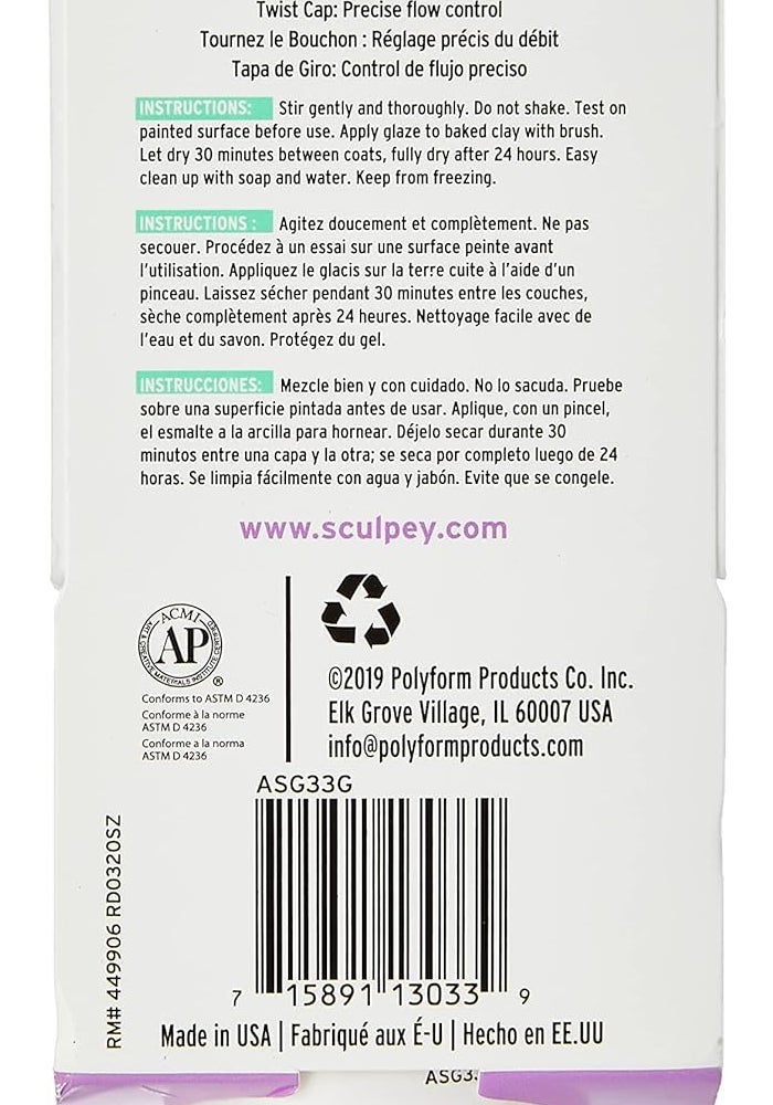 Polyform Sculpey Glossy Glaze, 30 ml - Enhance Your Polymer Clay Creations - Image 3