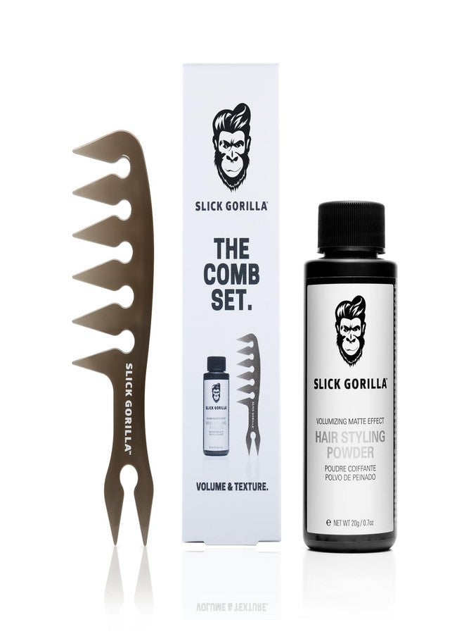 Slick Gorilla Comb Set (Hair Styling Powder 20g + Comb) - Image 1