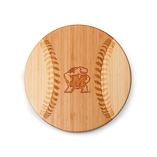 PICNIC TIME NCAA Maryland Terrapins Homerun! Bamboo Cutting Board with Team Logo - Image 1